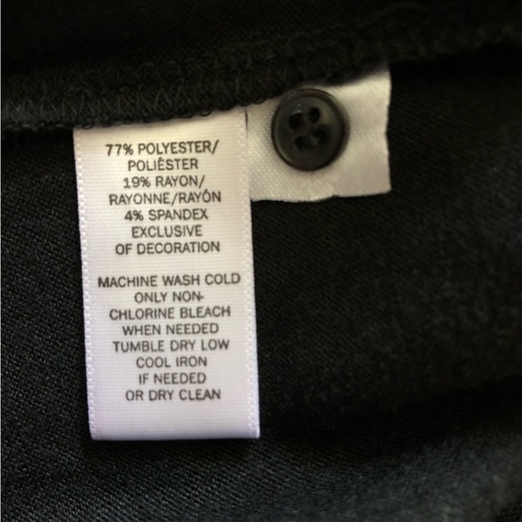 Loft Floral Embroidery Mock Neck Long Sleeve Top in Black - Picture 8 of 10